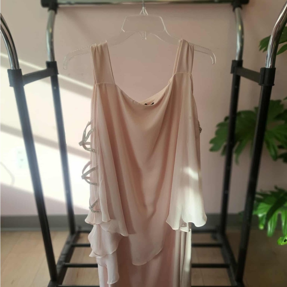 MSK Cream Elegant Dress (plus size)